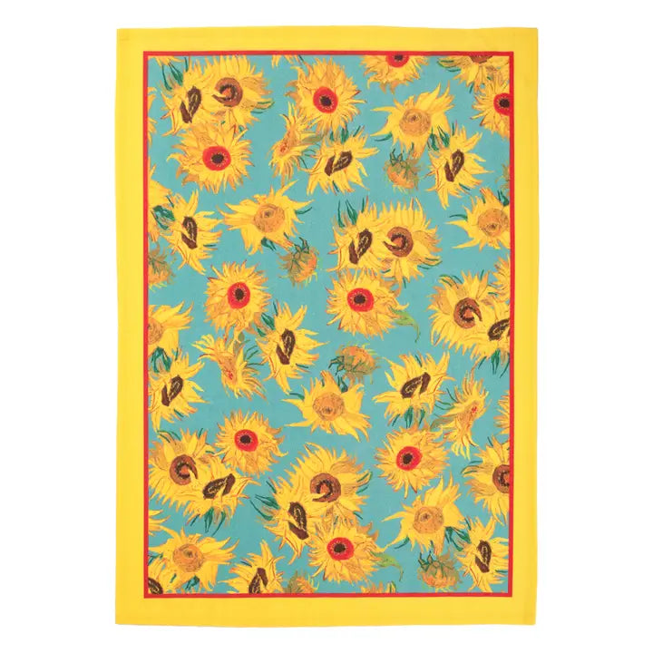 Modgy Cotton Tea Towel - Van Gogh Sunflowers