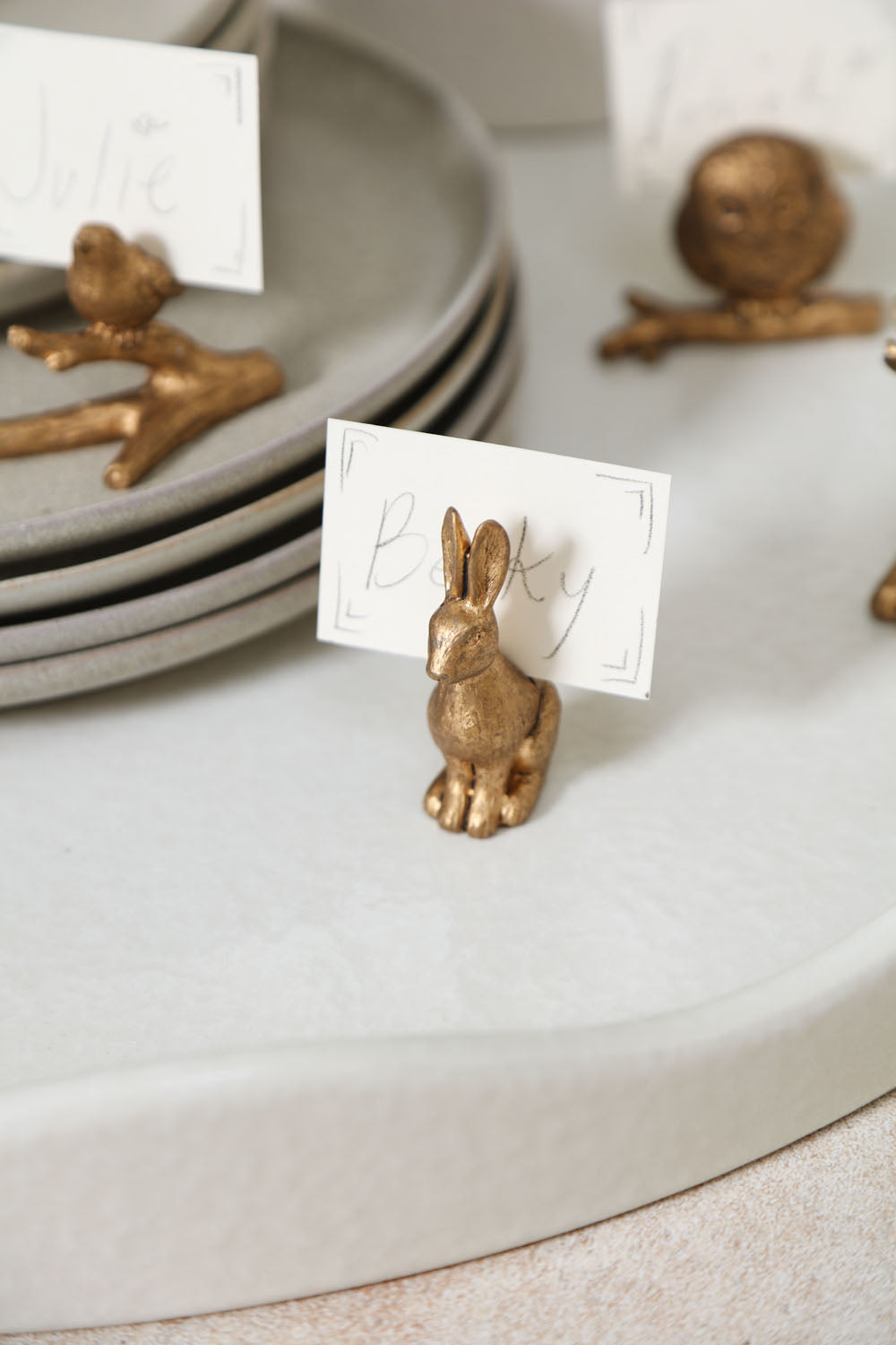 Enchanted Rabbit Name Card Holder