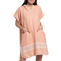 Turkish Beach Cover Up Poncho with Hood