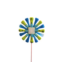 Handmade Polka Dot Glass Flower Sculpture - Small