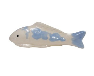 Hand Painted Stoneware Floating Fish