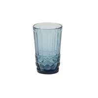 Vintage Inspired Momento Glass Drinkware - Blue