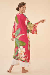 Powder Design Delicate Tropical Kimono Gown - Dark Rose