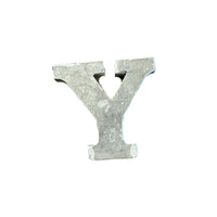 Small Zinc Letter - Y