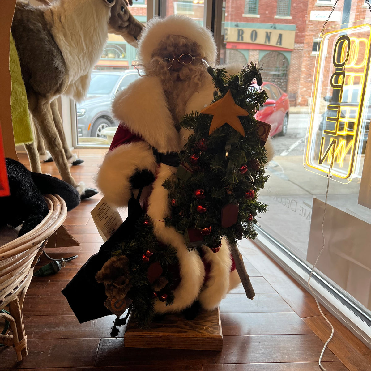 Santa with His Classic Bag of Toys