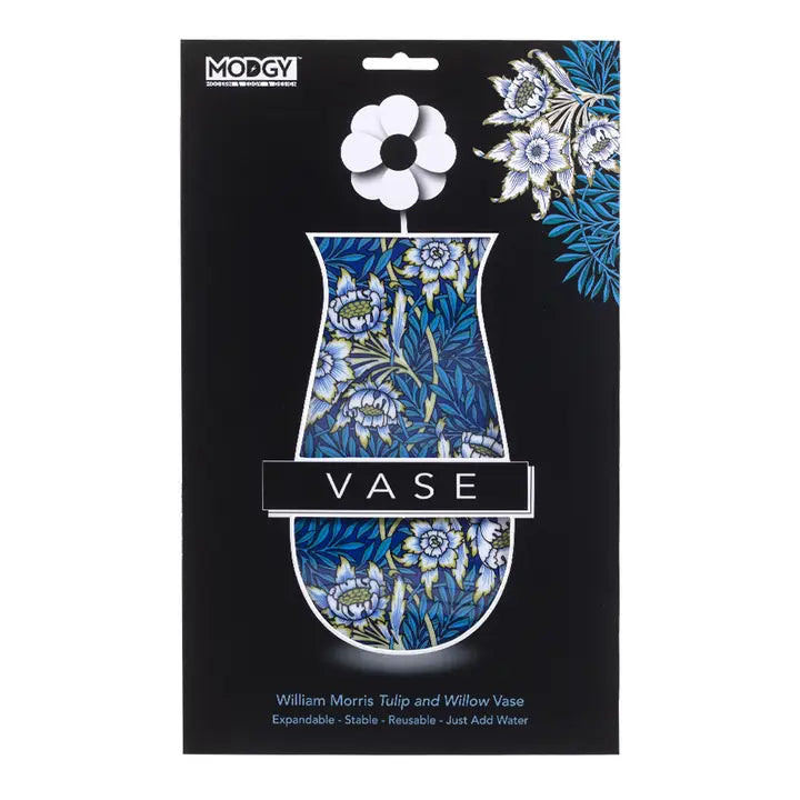 Modgy Expandable Vase - William Morris Tulip & Willow