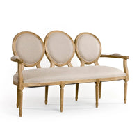 Medallion Oval Back Settee
