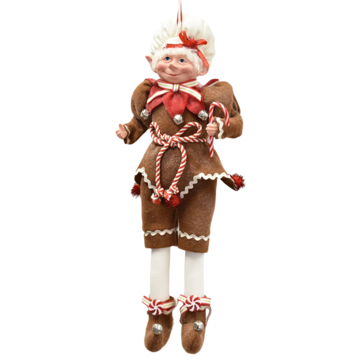 Whimsical Gingerbread Poseable Elf