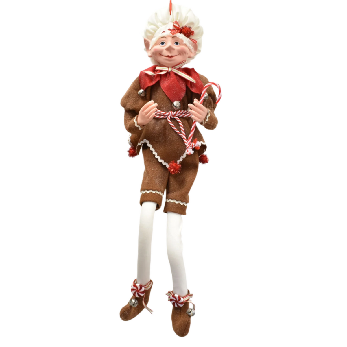 Whimsical Gingerbread Poseable Elf