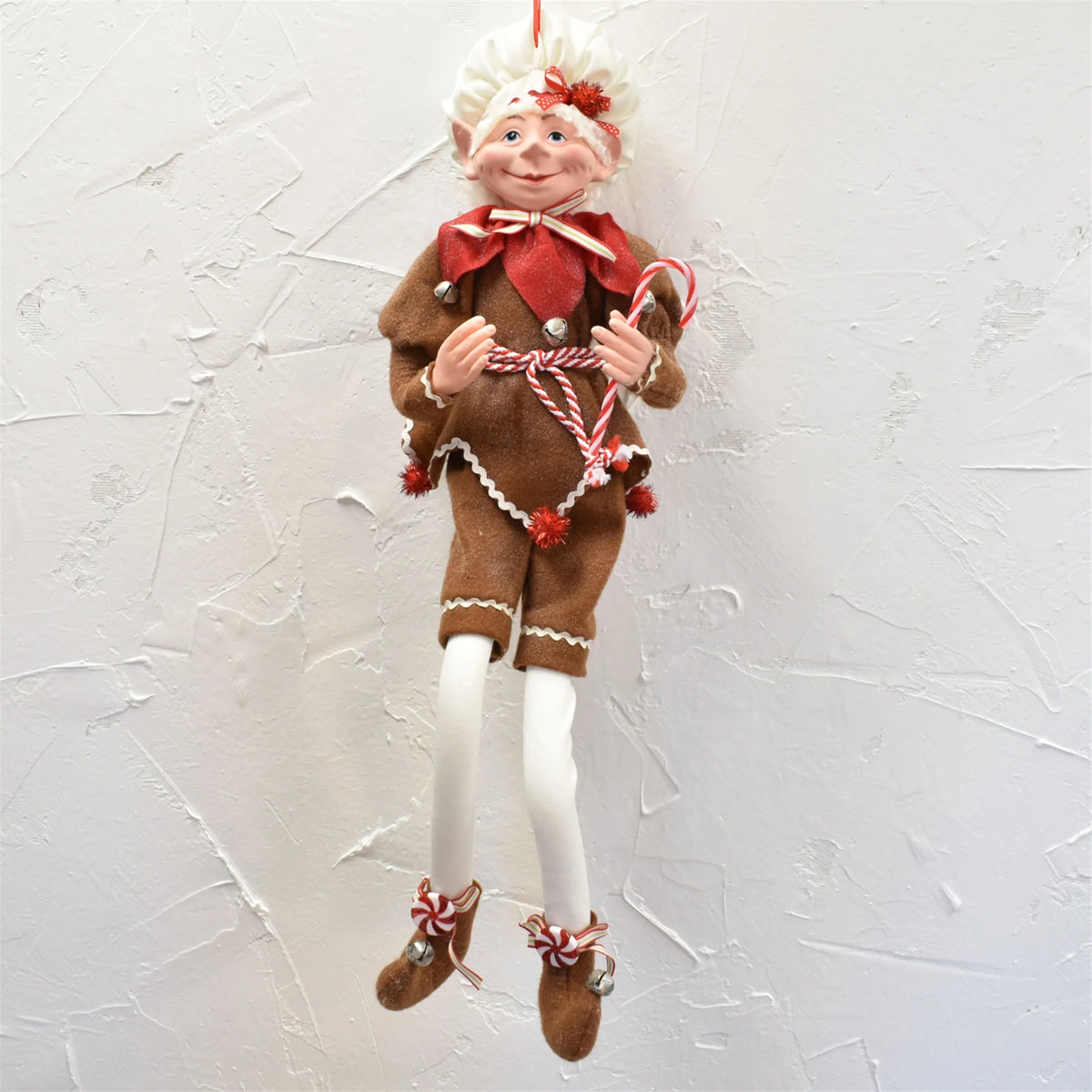 Whimsical Gingerbread Poseable Elf