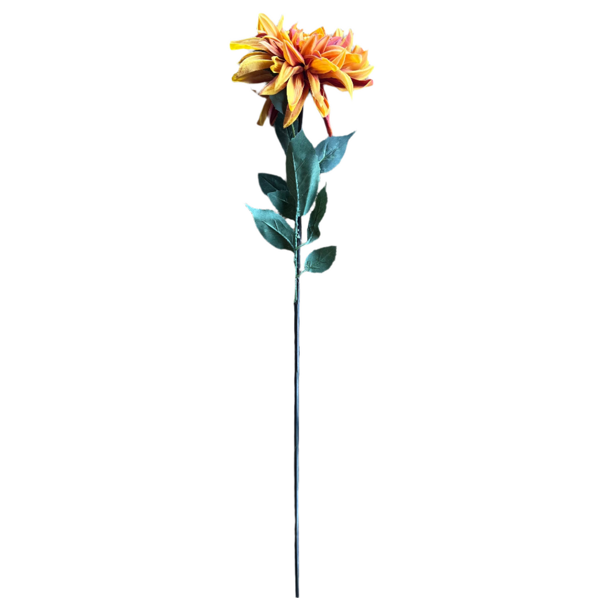 Orange Real Touch Chrysanthemum Stem Spray - 30"