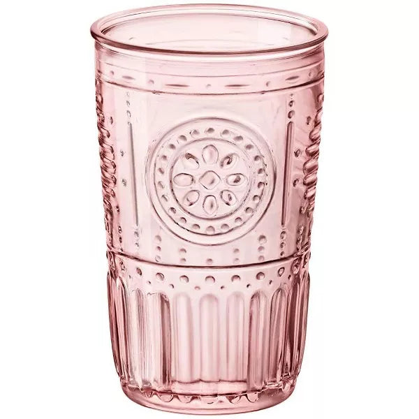 Bormioli Rocco Romantic Cooler Drinking Glass - Pink