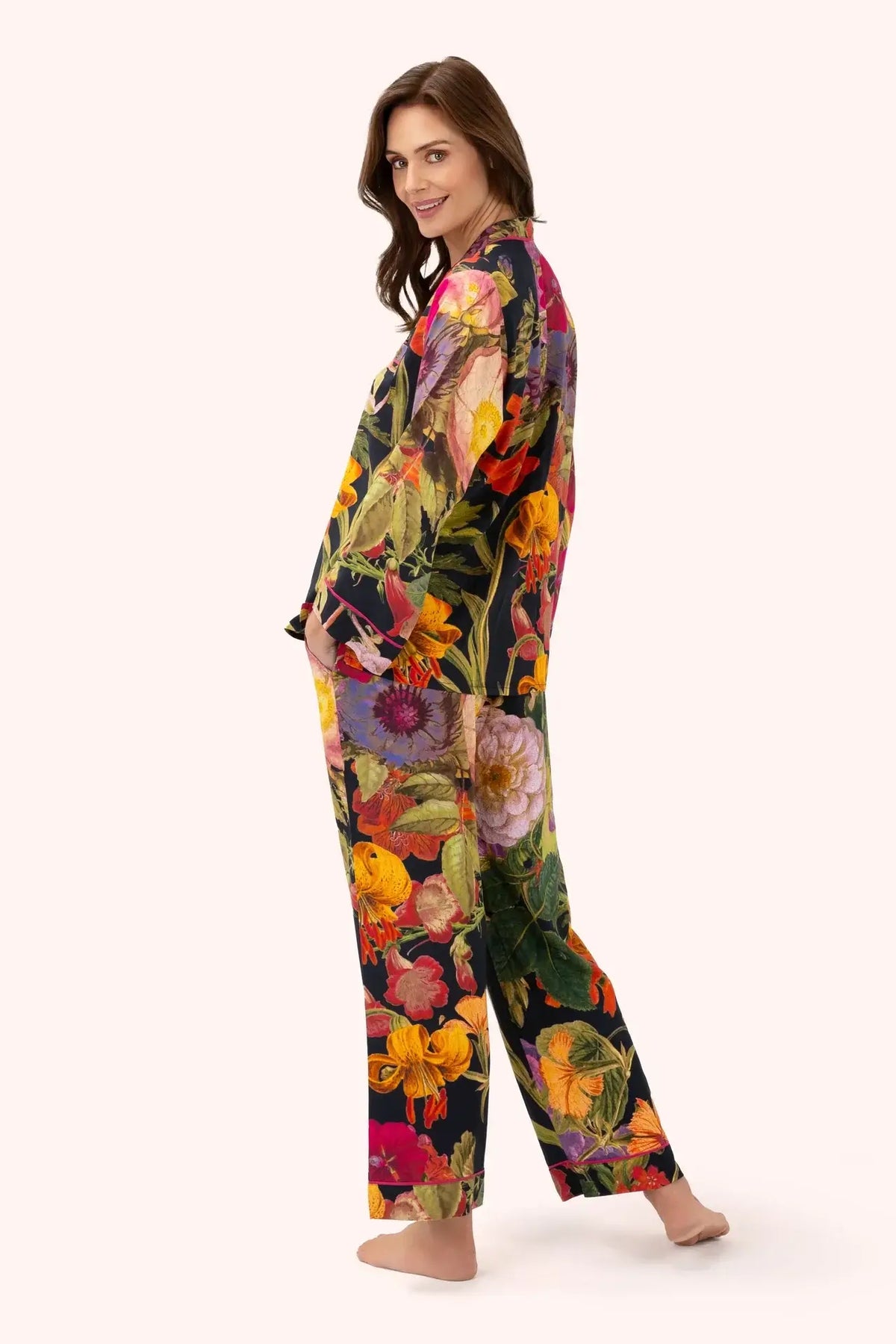 Midnight-Autumn Posy Pajamas