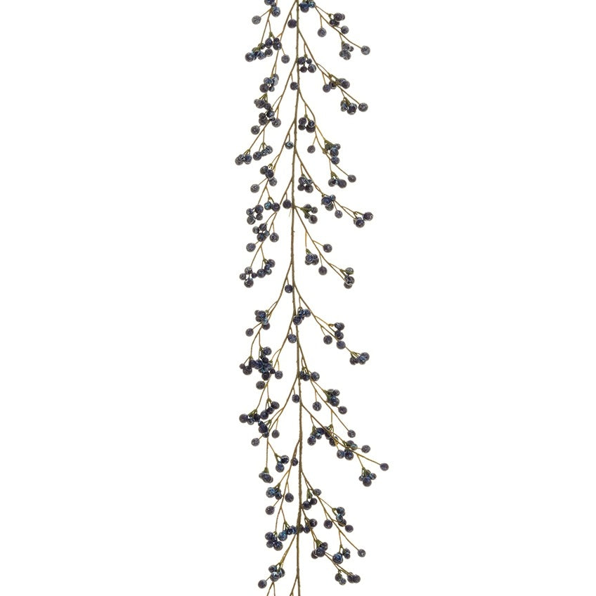 Decorative branch with berries on a white background