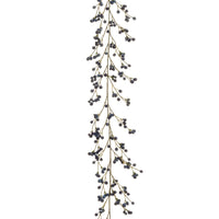Decorative branch with berries on a white background