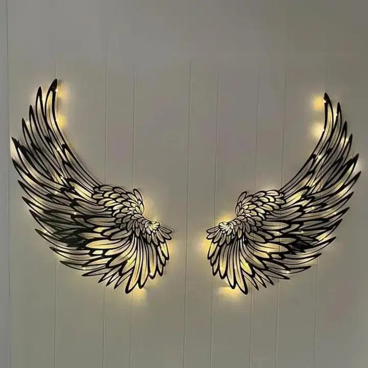 LED Angel Wing Wall Art S/2