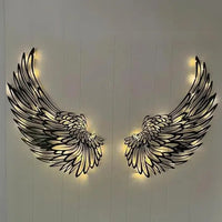 LED Angel Wing Wall Art S/2
