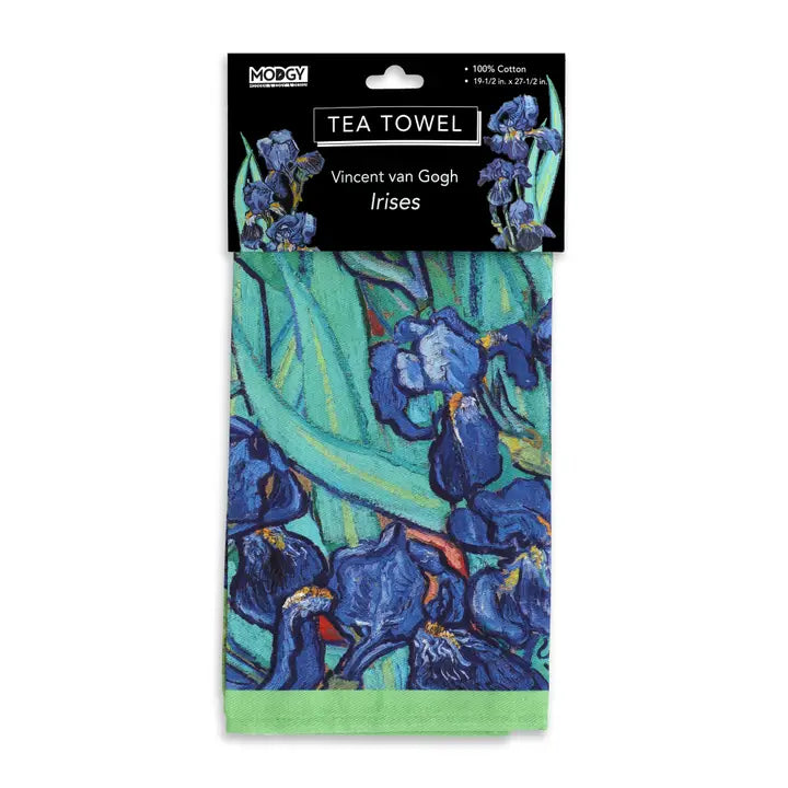 Modgy Cotton Tea Towel - Van Gogh Irises