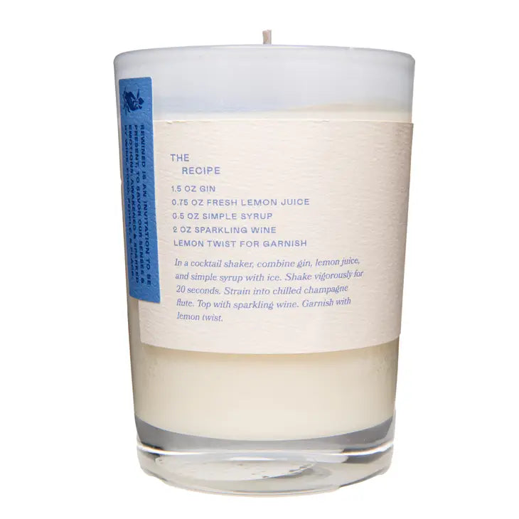 Rewined French 75 Cocktail Candle 6 OZ BHN