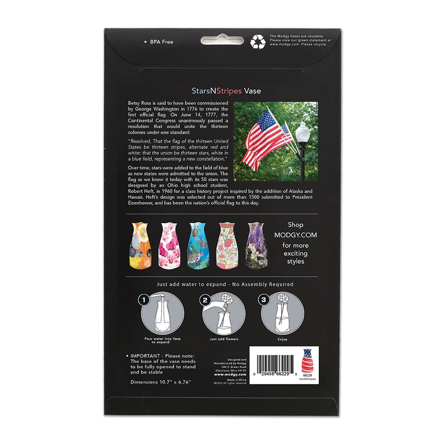 Modgy Expandable Vase - Stars N Stripes