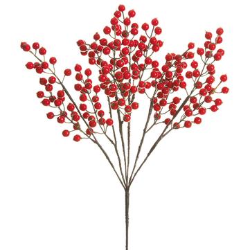 Red Berry Bush Spray - 20"