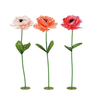 Paper Flower on Metal Stand - 53"