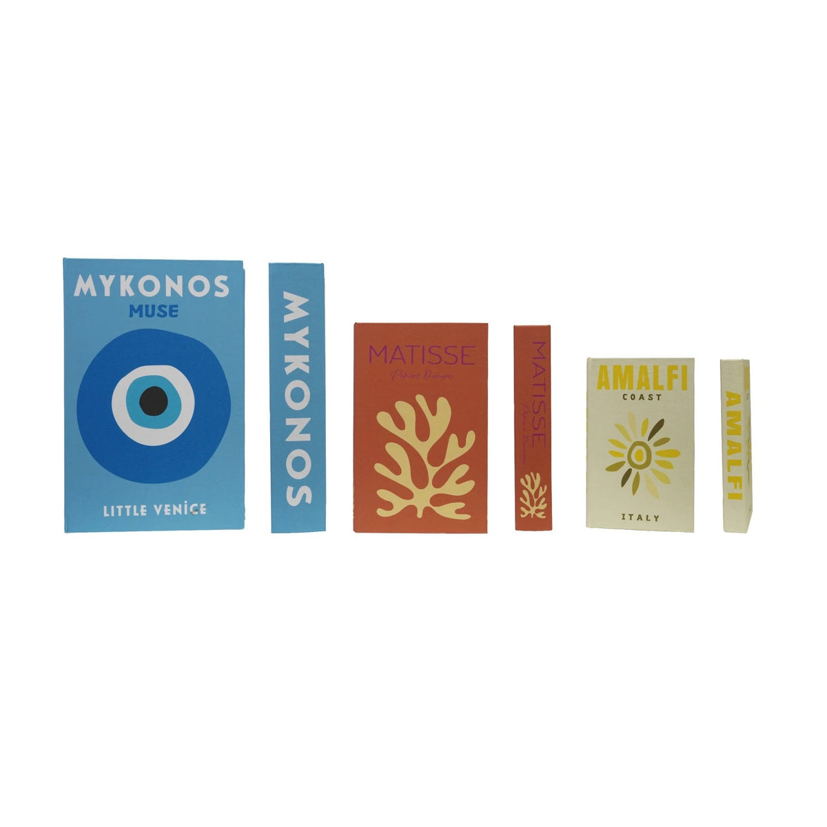 MDF & Canvas Book Storage Box - Set of 3