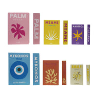 MDF & Canvas Book Storage Box - Set of 3