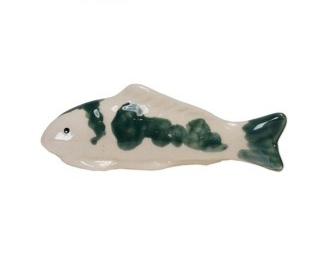Hand Painted Stoneware Floating Fish