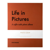 Printworks Orange Coffee Table Photo Album - Life in Pictures