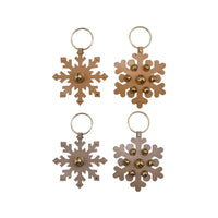 Leather Snowflake Door Hanger