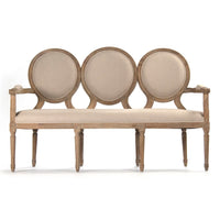Medallion Oval Back Settee