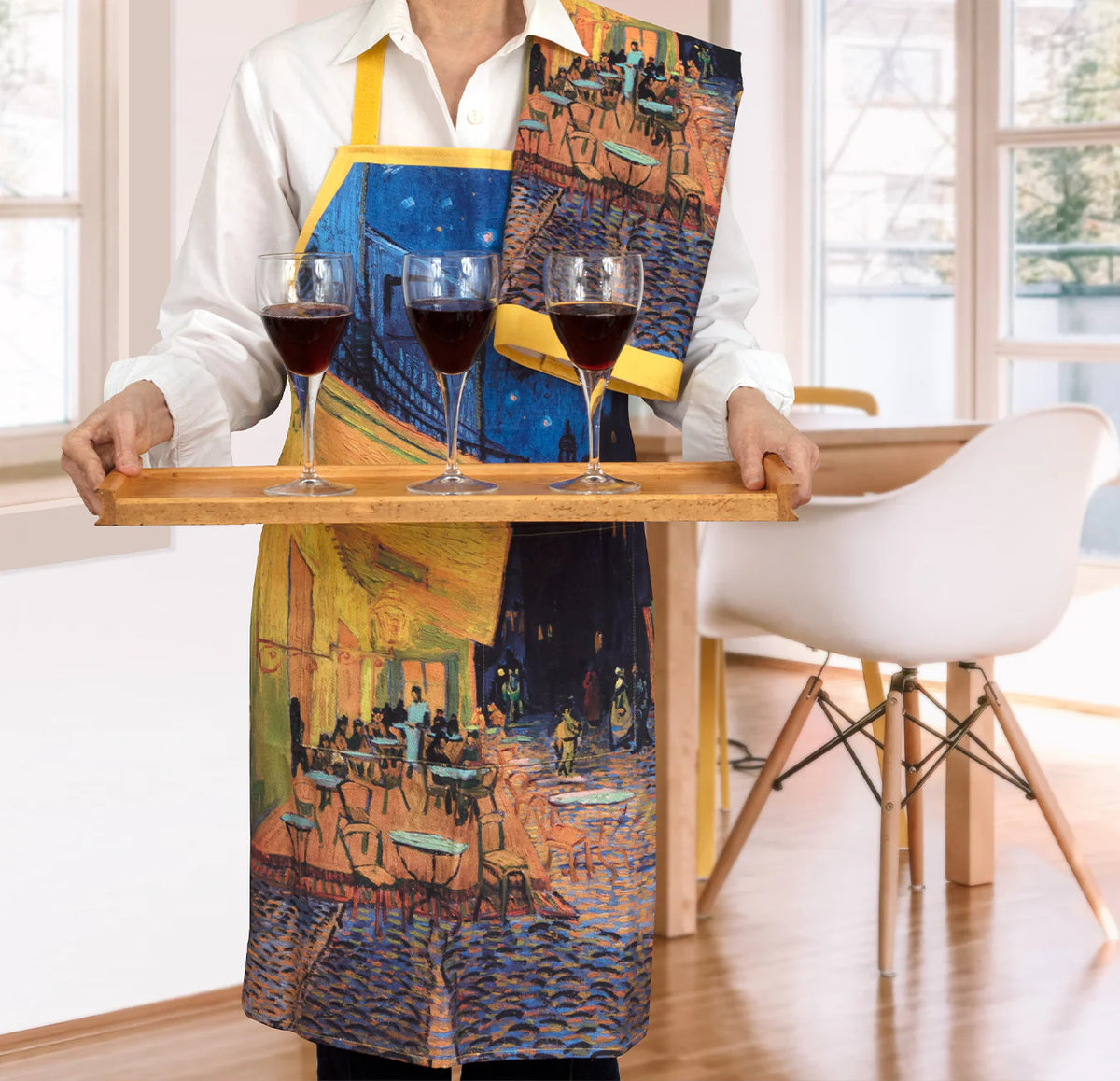 Modgy Cotton Tea Towel - Van Gogh Café Terrace At Night
