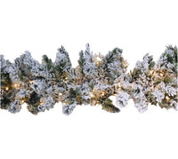 Snowfrost 9' Garland - Pre-lit