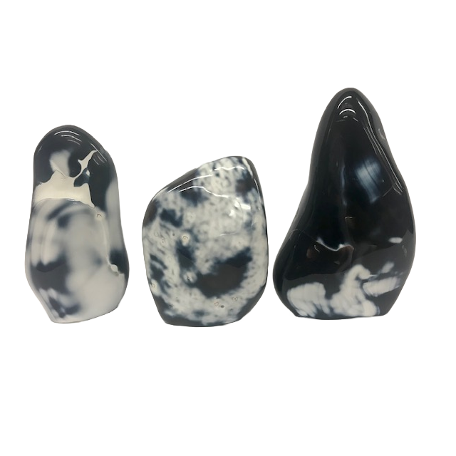 Black and white clearance agate