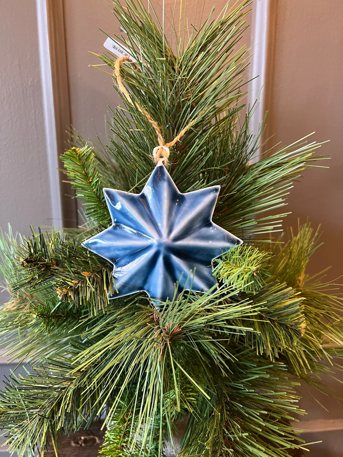 Star Ornament - Blue and White