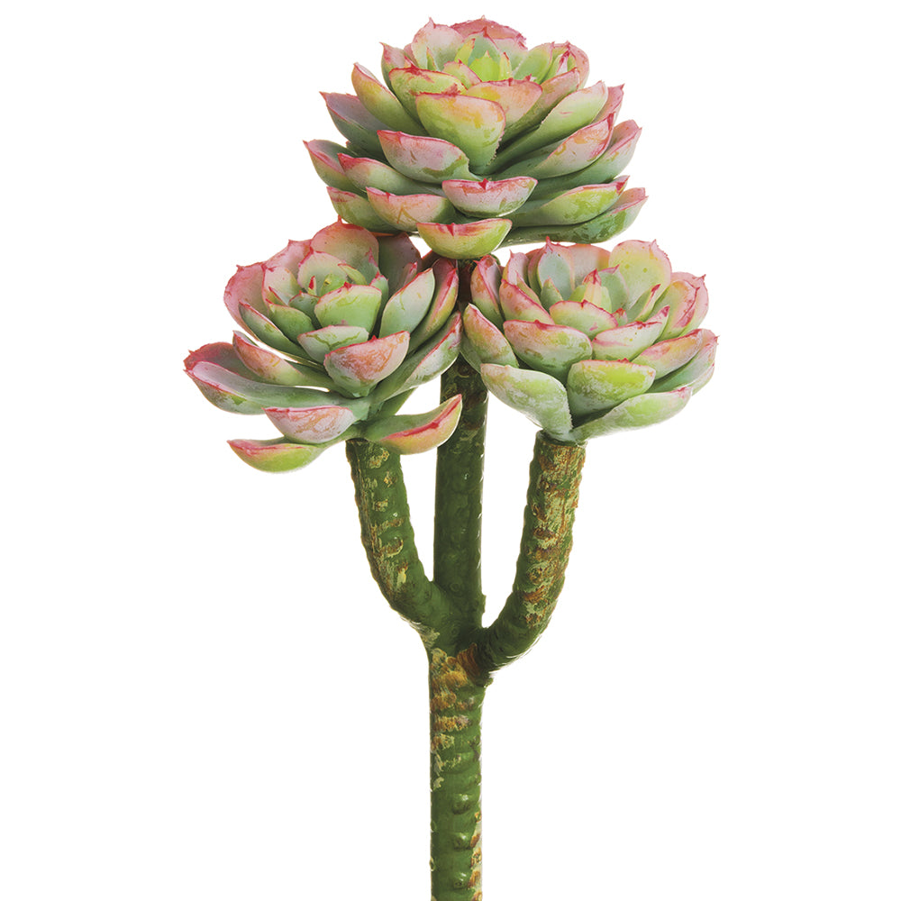 faux succulent picks 8" Hen And Chick Pick Green Gray