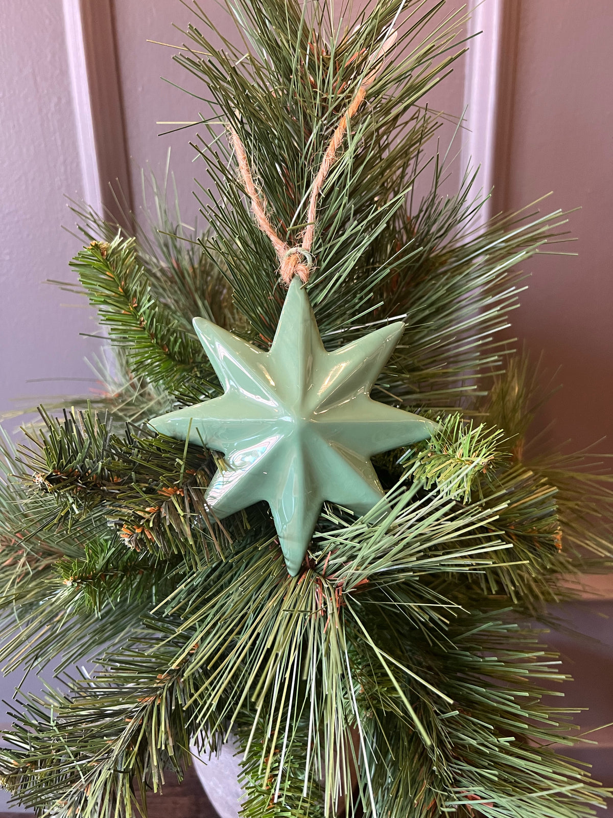 Star Ornament - Sage Green