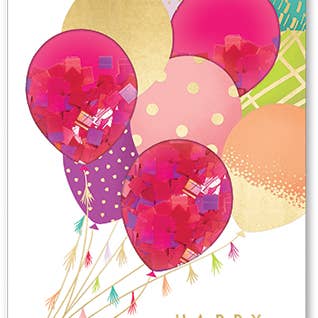 "Happy Birthday" Shaker Greeting Card