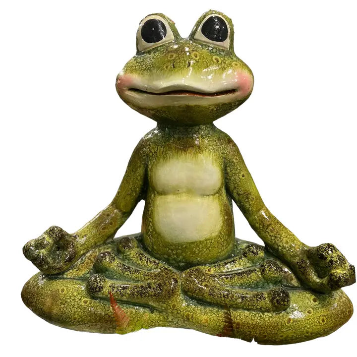 Large Yoga Frog Statue