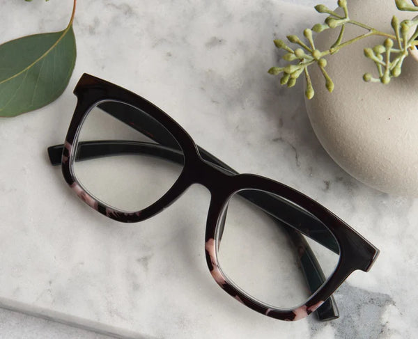 Peepers Reading Glasses - To the Max - Black/Black Marble