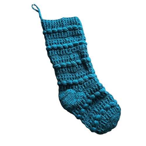 Crocheted Wool Knit Stocking