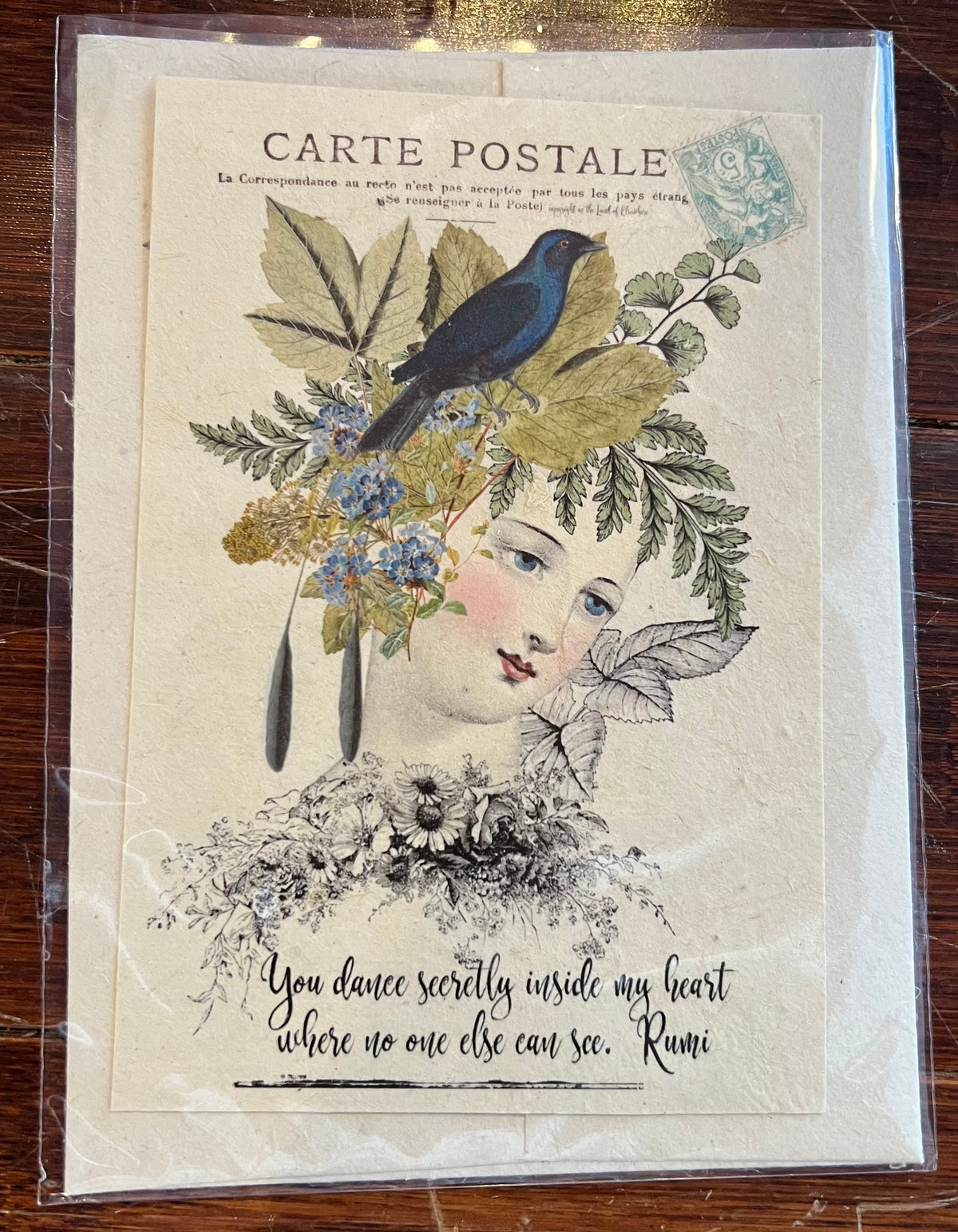 Wildflower Seeded Paper Post Card With Envelope