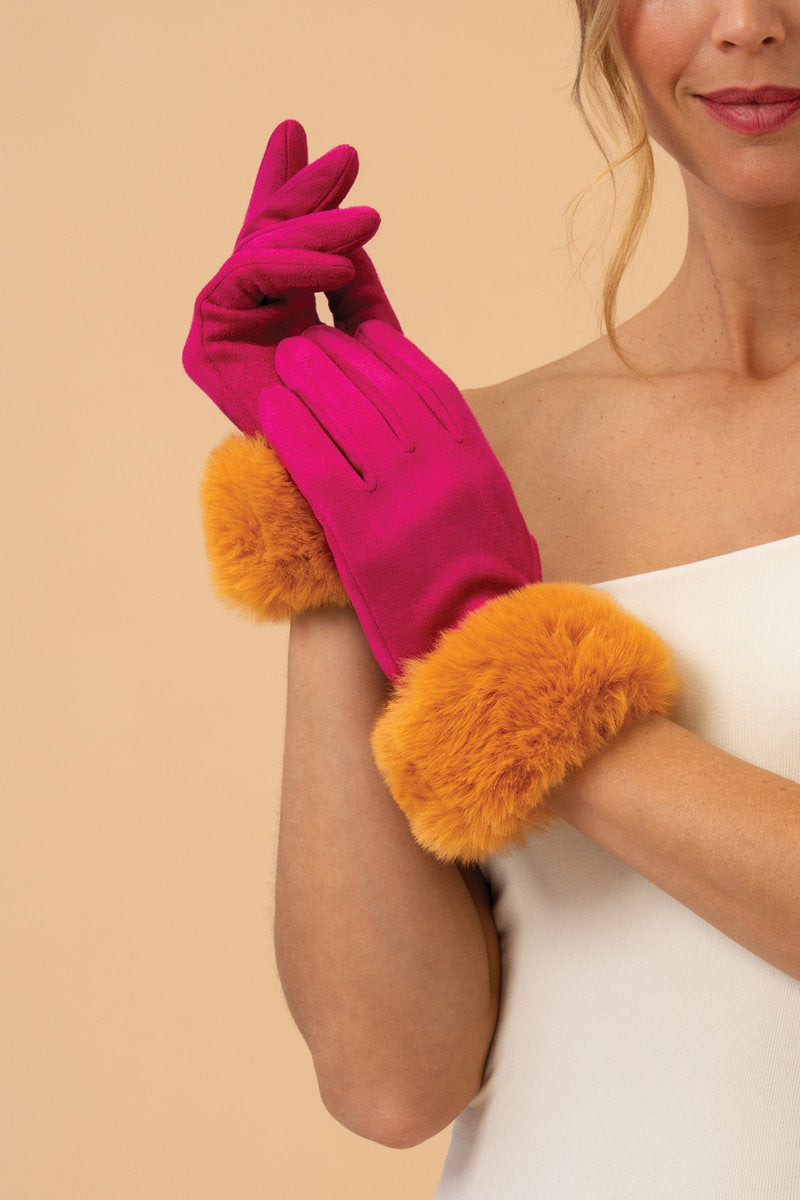 Powder Design Fur Cuffed Bettina Gloves