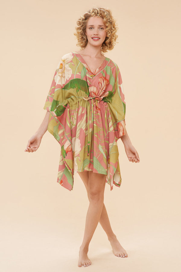 Powder Design Delicate Tropical Beach Cover Up- Candy