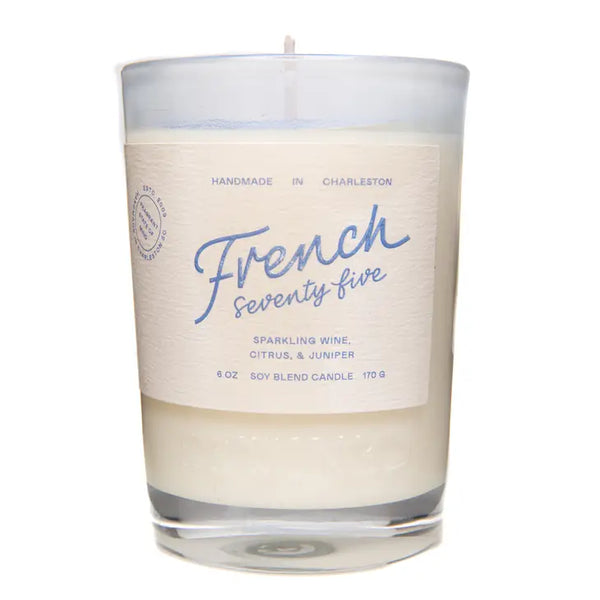 Rewined French 75 Cocktail Candle- 6 OZ
