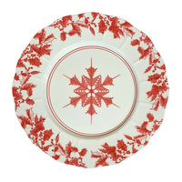 8" Yuletide Scalloped Plate