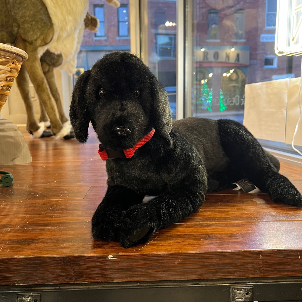 Stuffed Best Friend Black Lab Dog