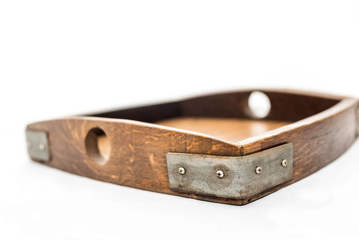 Sono Inspired Oak Wine Barrell Tray