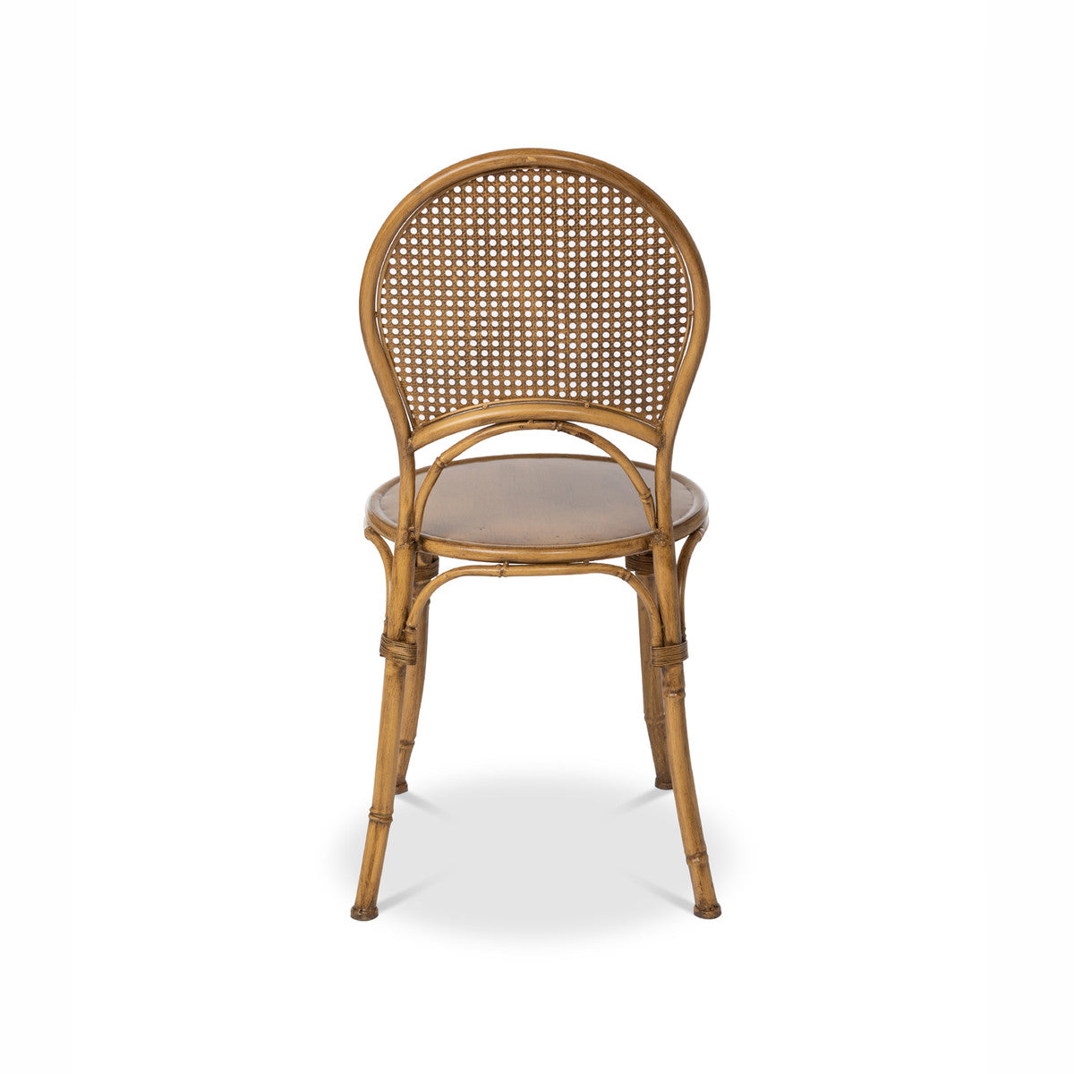 Iron Bistro Chair w/ Metal Cane Back